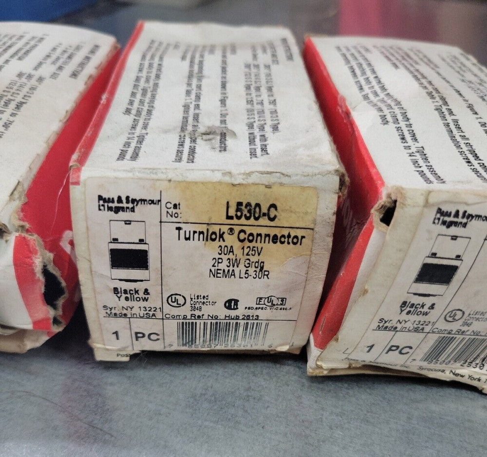 1- Pass & Seymour Legrand L530-C Turnlock Connector, 30A 125V~ NEW OLD STOCK