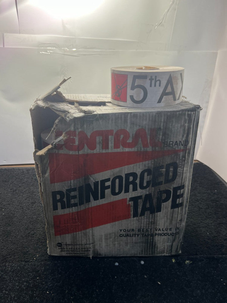 (QTY 10) Central Brand K7453P3590 Reinforced Tape Grade 260, 3in x 450ft Printed