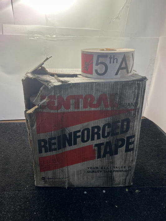 (QTY 10) Central Brand K7453P3590 Reinforced Tape Grade 260, 3in x 450ft Printed