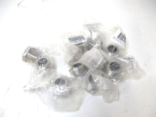 (40HP112N034) 3/4" x 3/4" OAL Male NPT Stainless Steel Hex Head Plug - Lot of 10