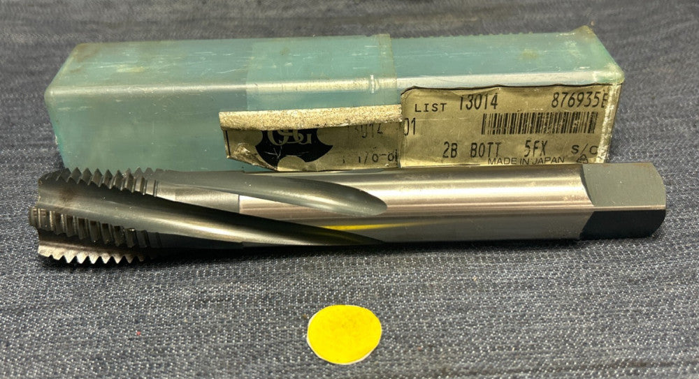 OSG SPIRAL FLUTE TAP 13014011  1-1/8-8N 2B  5 FLUTE OAL 7-1/8"