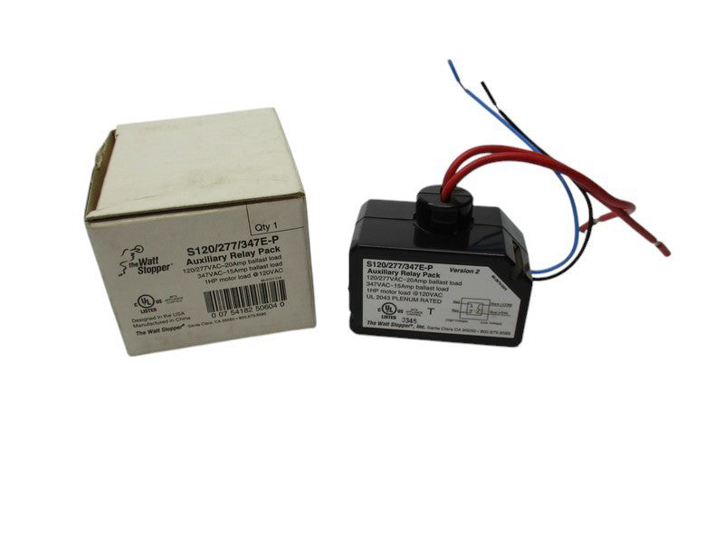 THE WATT STOPPER S120/277/347E-P AUXILIARY RELAY 20A 120/277VAC NSMP