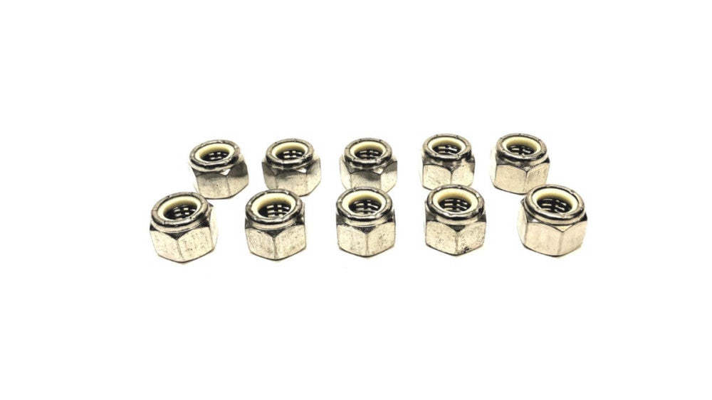 Unbranded 5/8 INCH Nylon Insert 316 Stainless Steel Hex Nut [Lot of 10] NOS