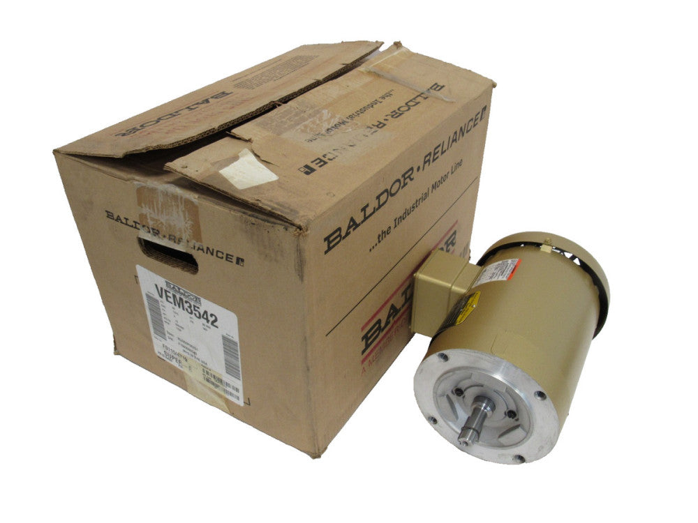 NEW BALDOR VEM3542 MOTOR 3/4HP 208-230/460V 1750RPM 5/8″ DIA.