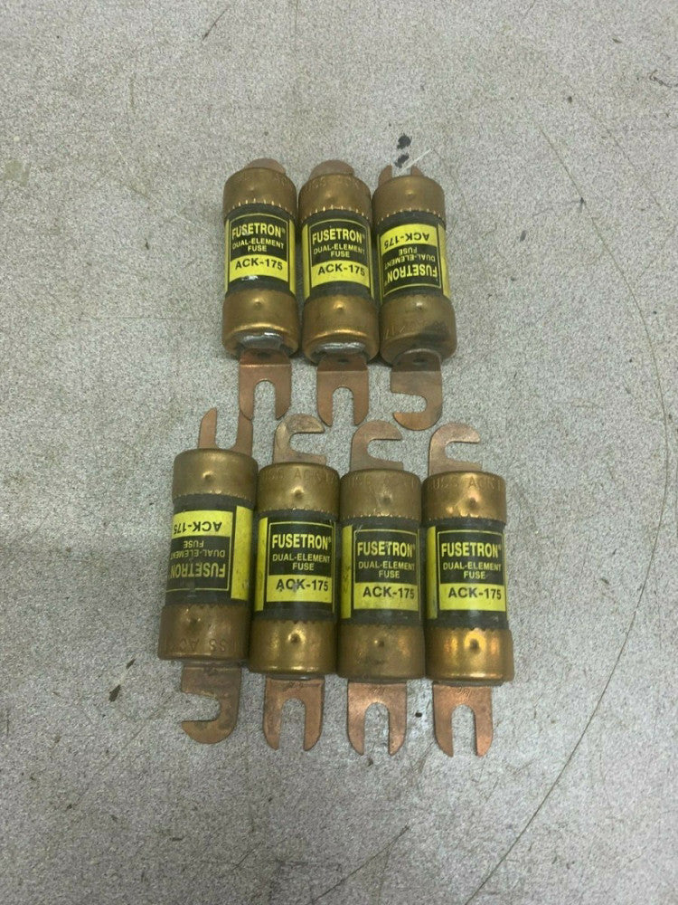 LOT OF 7 NEW NO BOX FUSETRON FUSE ACK-175