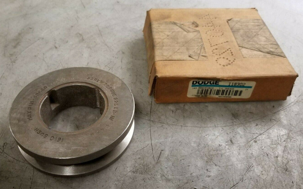 NEW DODGE 118302 TAPER LOCK V-BELT PULLEY 1 GROOVE USES 1610 BUSHING