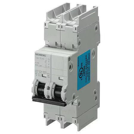 Siemens 5Sj42167hg41 Miniature Circuit Breaker, 5Sj4 Series, 16A, 2 Pole, 240V