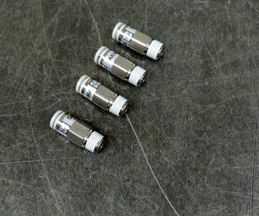 SMC AKH06A-01S Check Valve  M/Connector Lot of (4)