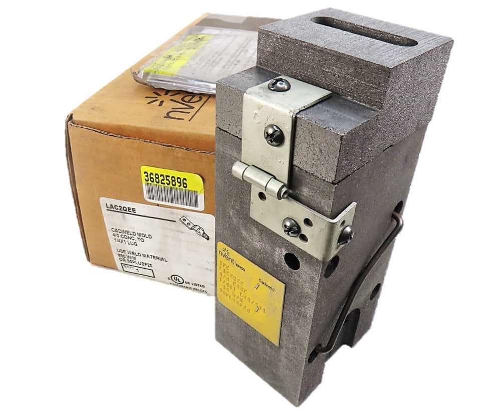 nVent LAC2QEE Erico Cadweld LA Mold 4/0 Concentric  1/4" X 1" Lug NEW IN BOX