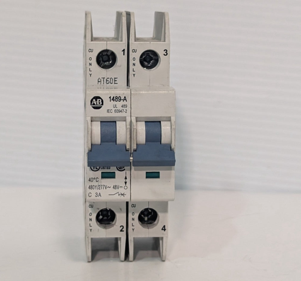 Allen-Bradley 1489-A 2-Pole Miniature Circuit Breaker, 1489-A2C030, Ser A