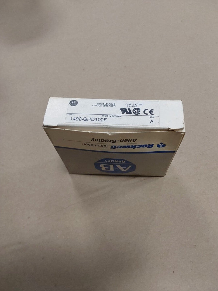 Allen Bradley 1492-GHD100F Ser A Circuit Breaker 10A 250VAC 65VDC