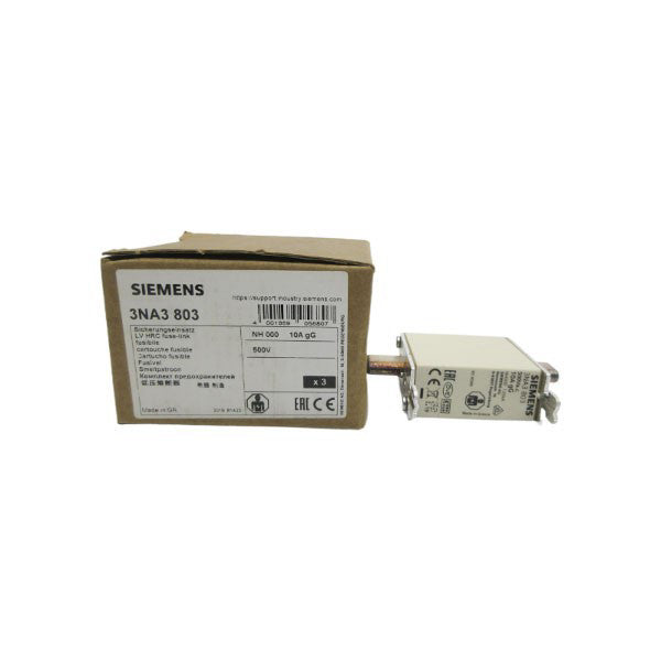 SIEMENS 3NA3803 500V 10A (PKG OF 3) NSMP
