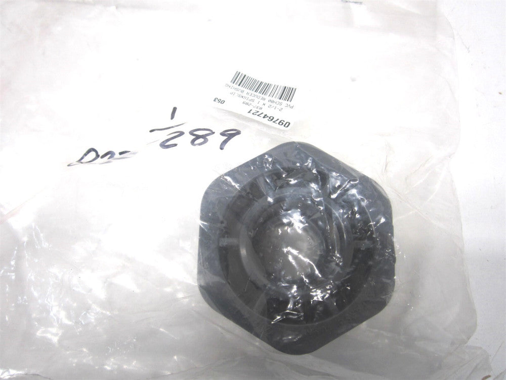 (837-289) 2-1/2 x 1" Spig x Soc PVC Plastic Pipe Reducer Bushing