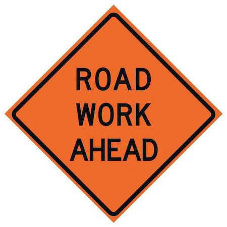 Eastern Metal Signs And Safety 669-C/48-Sbfo-Rw Road Work Ahead Traffic Sign,
