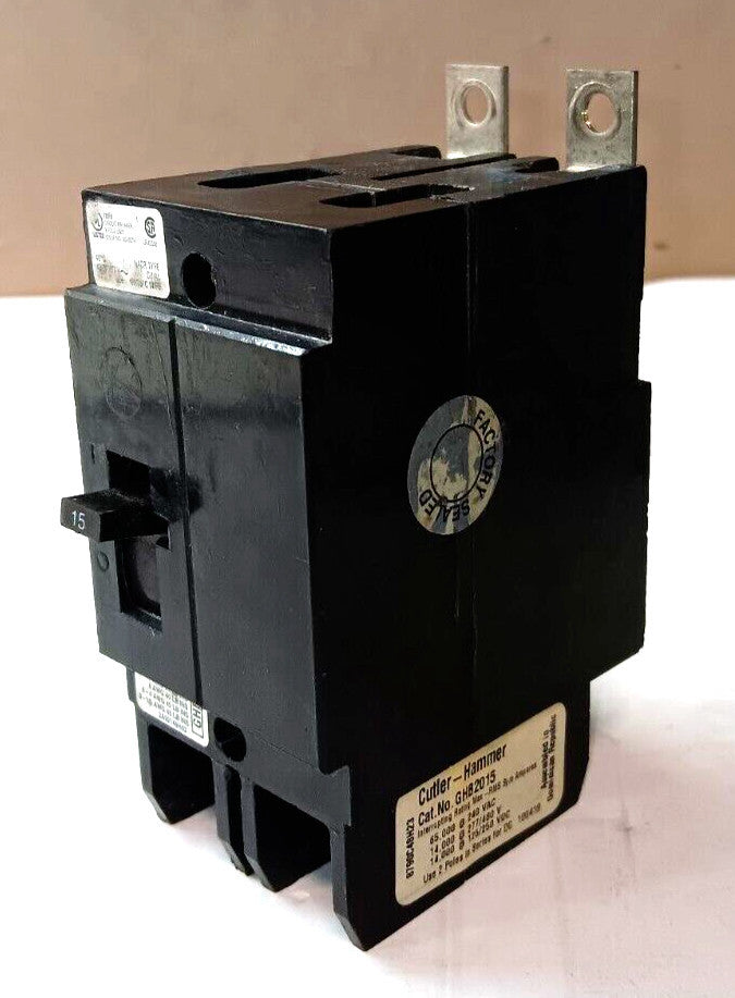 NEW CUTLER HAMMER GHB2015 15 AMP BOLT-ON CIRCUIT BREAKER 2 POLE 480/277 VAC