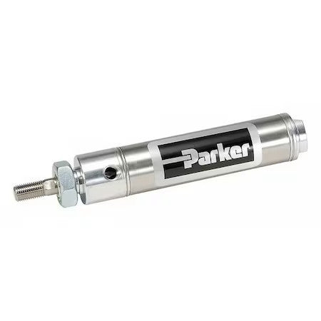 Parker 1.06Dsrm01.00 Air Cylinder, 1 1/16 In Bore, 1 In Stroke, Round Body