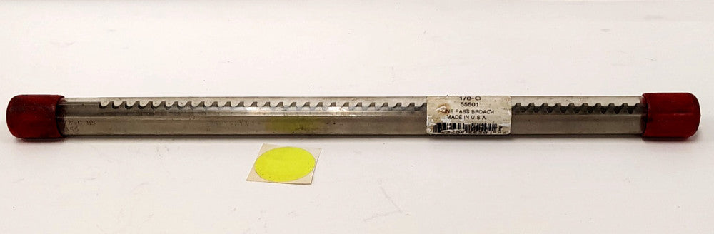 DUMONT KEYWAY BROACH 1/8-C 14-3/16" OAL 11-3/8" TEETH LENGTH 55501