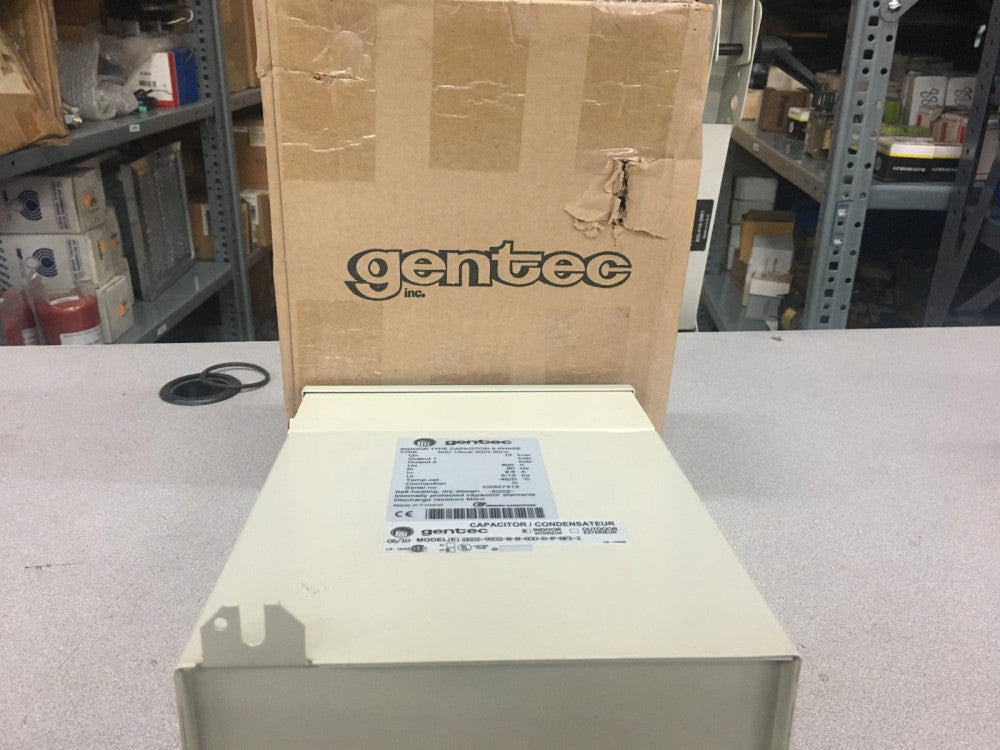 NEW IN BOX GENTEC 3-PHASE CAPACITOR DSHI-9932-N-N-600-D-F-BFI-I