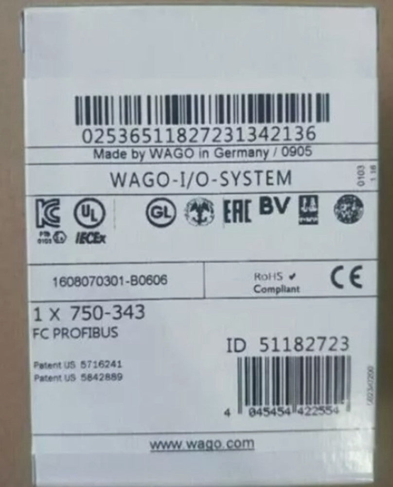 One Brand New WAGO 750-343 Module