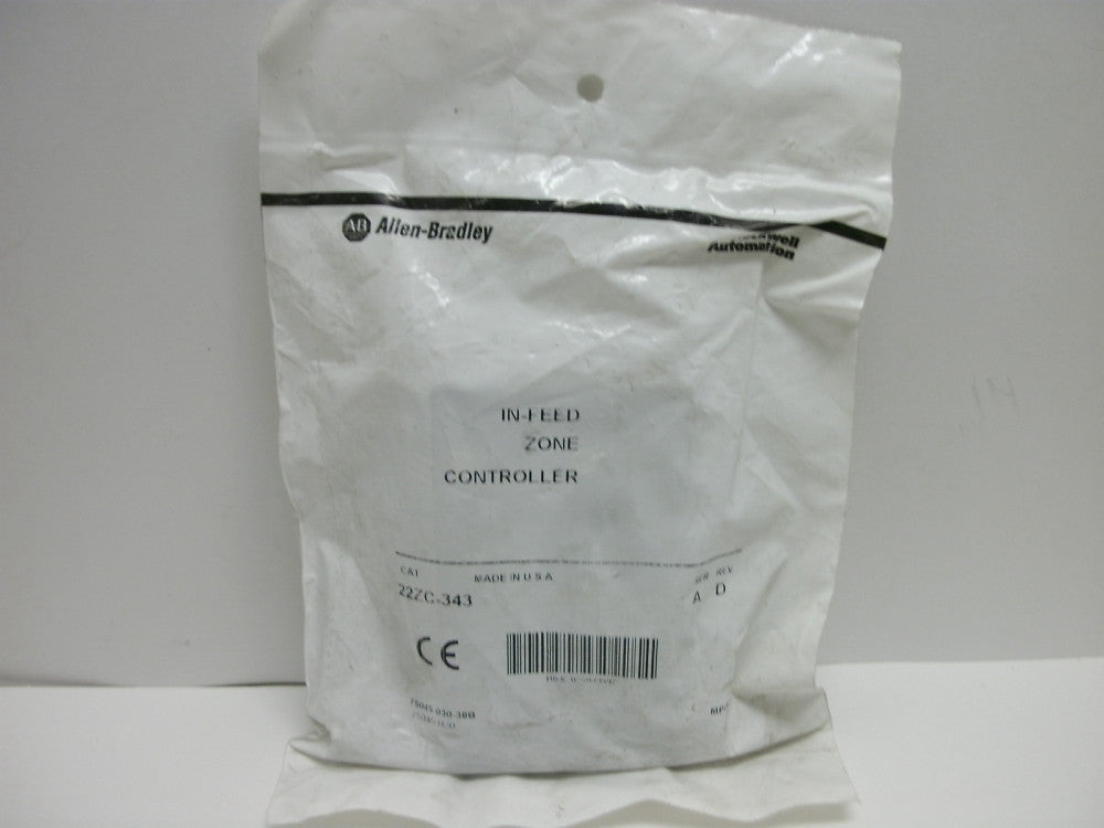 ALLEN BRADLEY 22ZC-343 IN-FEED ZONE CONTROLLER SERIES A REV. D NEW IN BAG