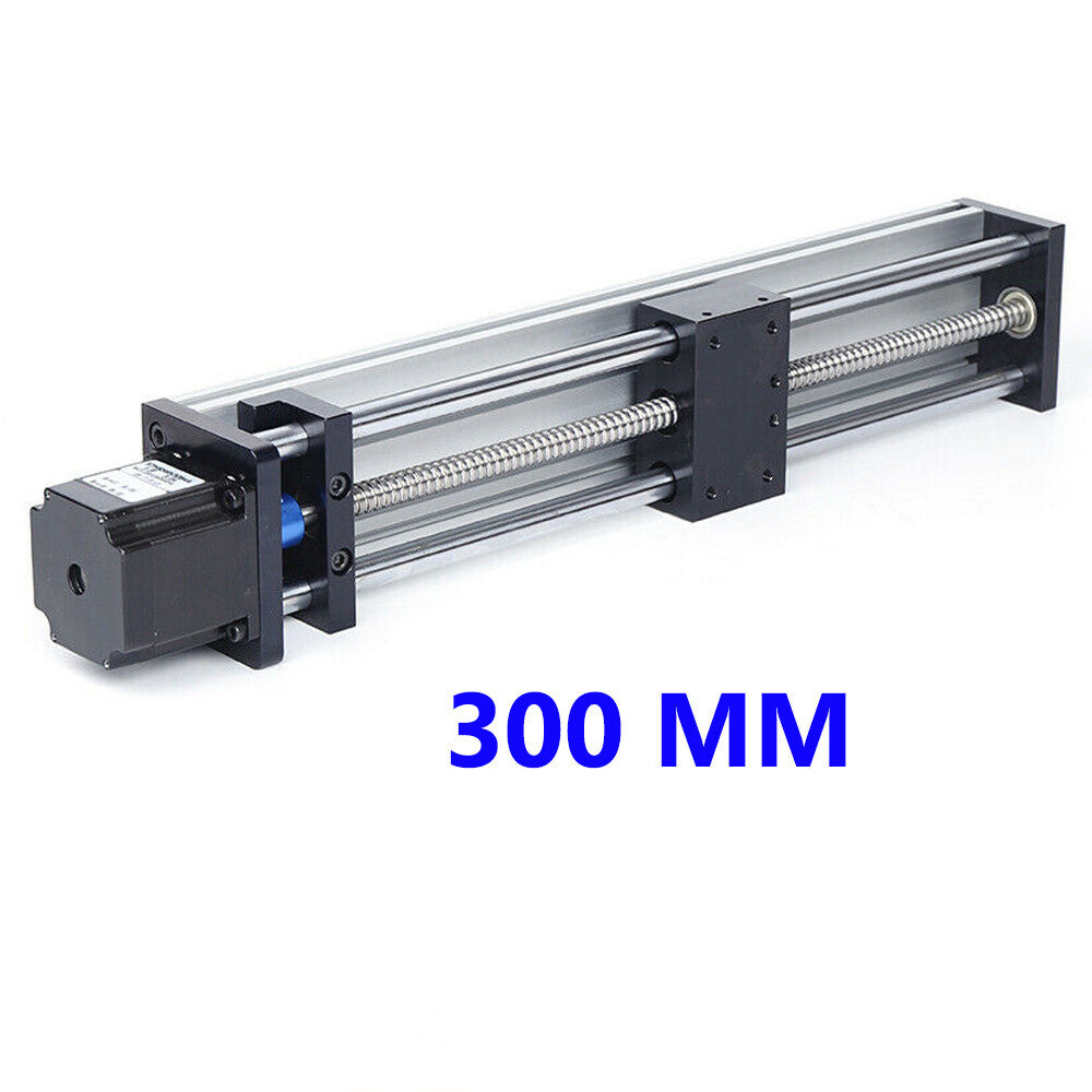 12" CNC Linear Guide Rail Slide Stage Actuator With Nema 23 Stepper Motor 300mm