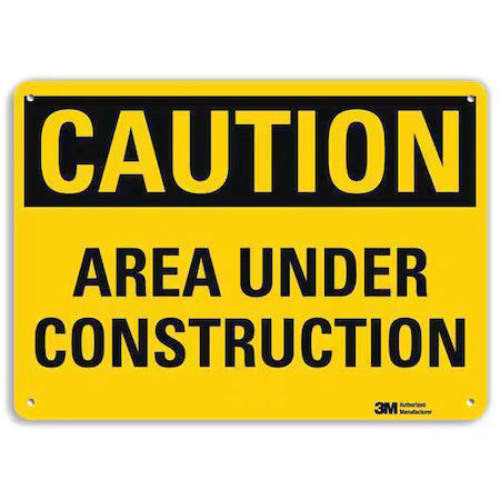 Lyle U4-1055-Ra_10X7 Safety Sign, 7 In Height, 10 In Width, Aluminum, Vertical