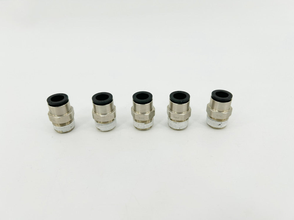 Lot of 5 New Lawson 86754 Male Connectors, 3/8" x 3/8", 290PSI