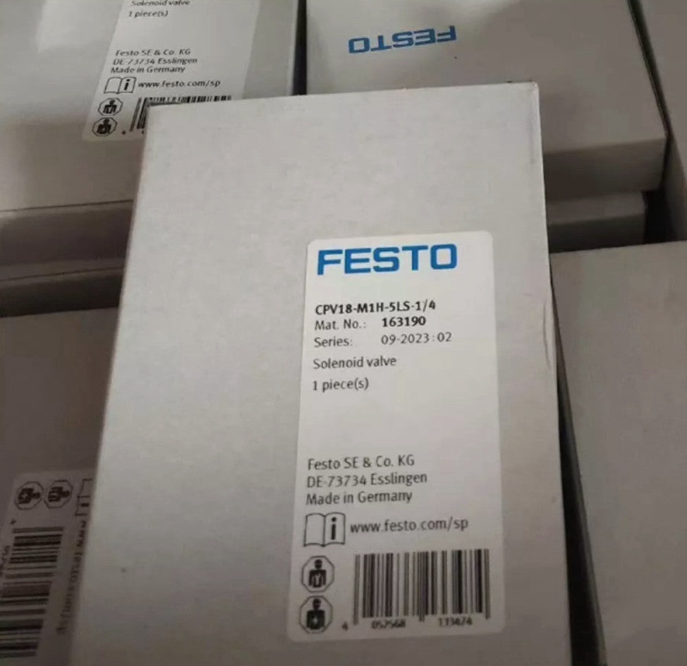1PC New Festo CPV18-M1H-5LS-1/4 163190 Solenoid Valve