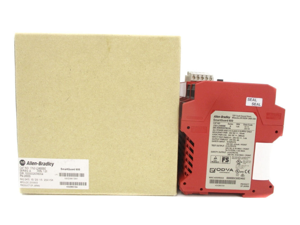 ALLEN BRADLEY 1752-L24BBBE SER. A 24VDC 4A F/W 1.01 NSMP