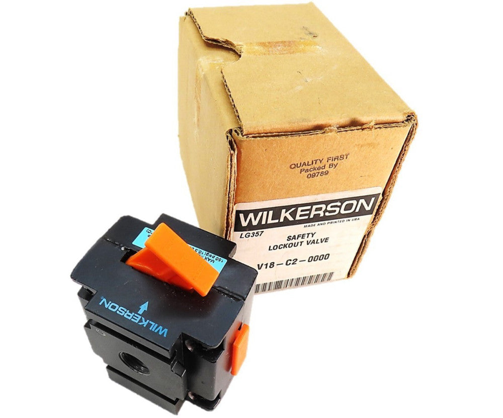 Wilkerson V18-C2-0000 Safety Lockout Valve NEW IN BOX