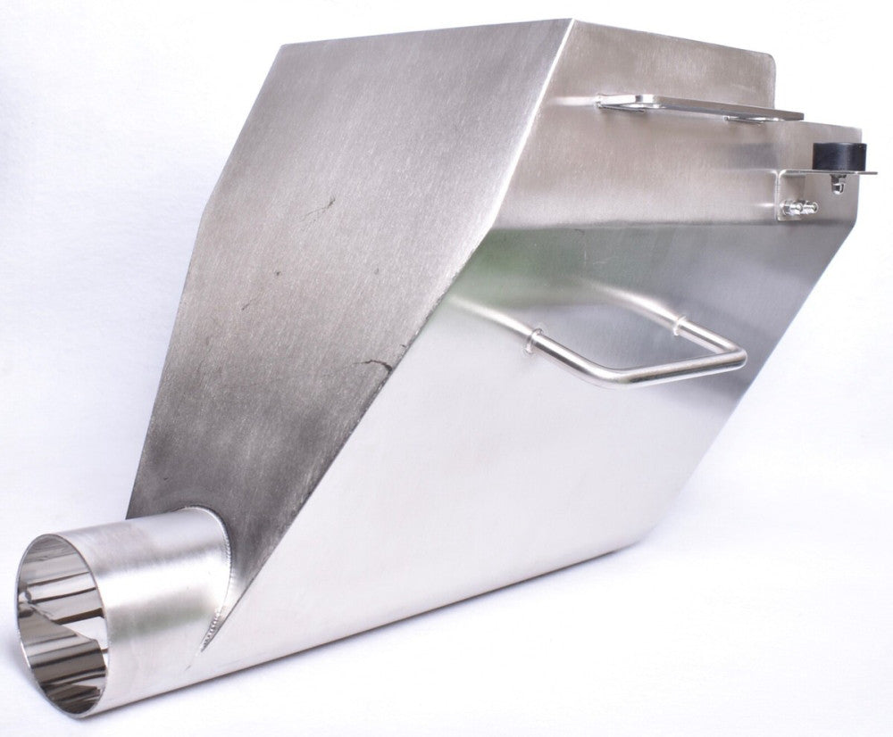 Stainless Steel SS 18 Gauge Polished Feeder Hopper w/ Handles