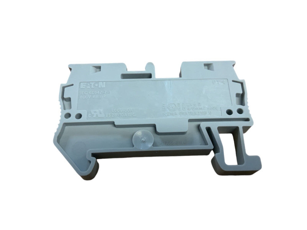EATON XBPT4 FEED-THRU TERMINAL BLOCK, ONE-LEVEL, 28-10AWG, 600V, 30A (48-PACK)