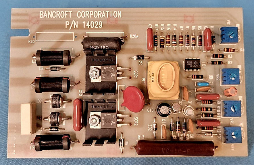 BANCROFT CORPORATION CIRCUIT BOARD P/N: 14029   5-5/8" X 3-9/16"