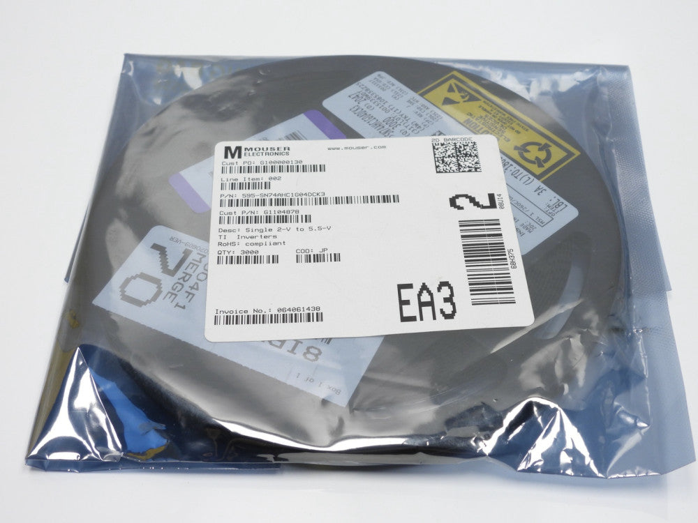 Qty=3000 Mouser / TI 595-SN74AHC1G04DCK3 Single 2-V to 5.5-VTI Inverters