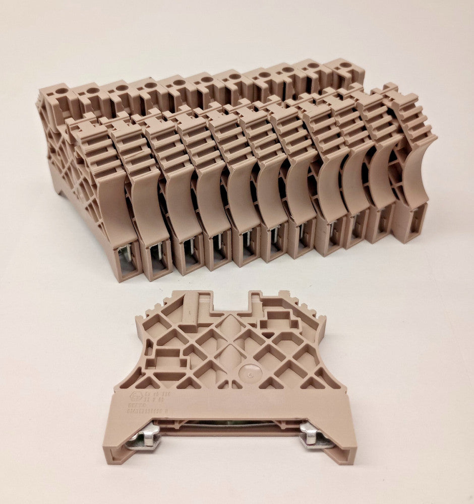 Weidmuller 1061200000 Used Terminal Block End Bracket (Pack of 12) Beige TS35 HB