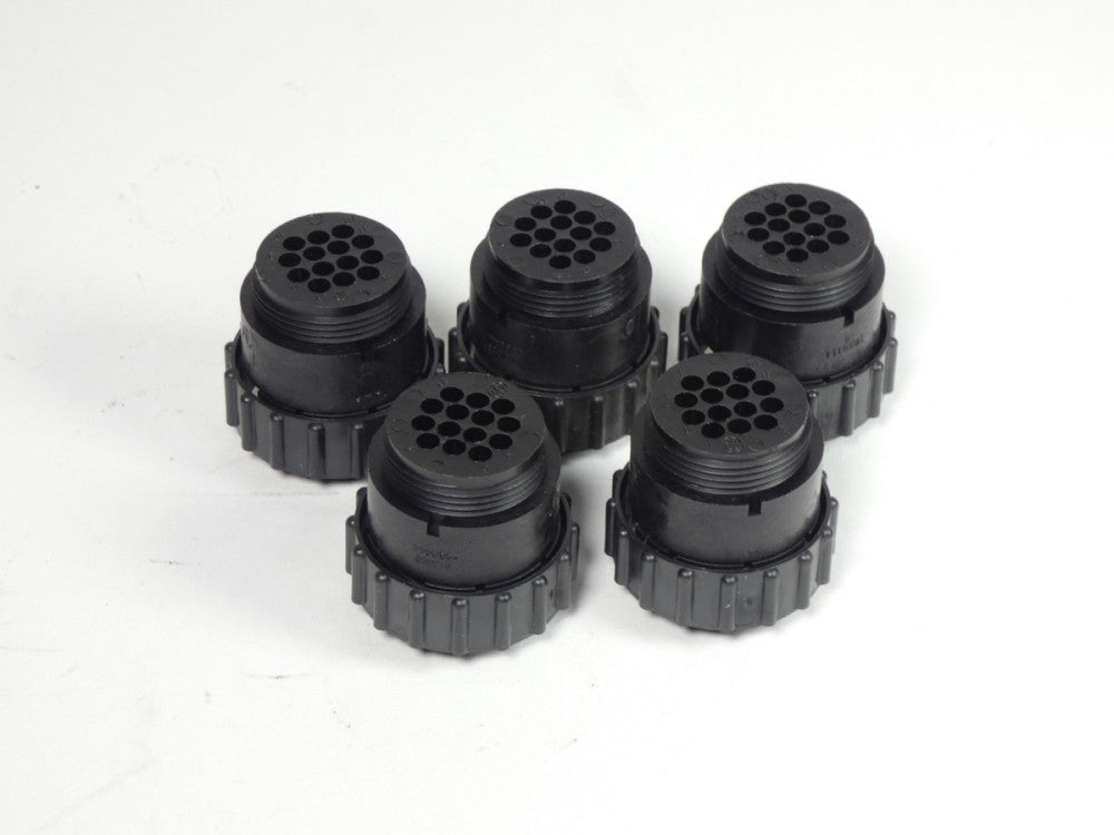 *Lot of 5* AMP Tyco Electronics 206044-1 Circular Connector Plug Housing 14-P...