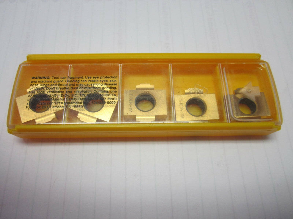 Kennametal Skiving/Trepanning Inserts DWG 1651307R01 KC730 Pack Of 5