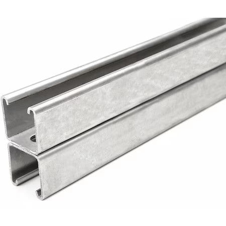 Zoro Select Fs-201Ss St4 12.00 Back To Back Strut, Slotted, 304 Stainless
