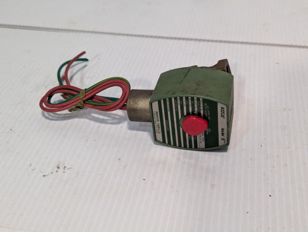 ASCO 8262G208 solenoid valve, 1/4", 90PSI G, 100PSI WO, 120VAC