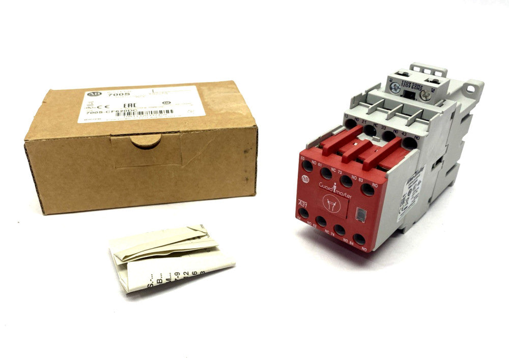 Allen Bradley 700S-CF620DC Ser. A Industrial Safety Control Relay 120VAC 3NO 1NC