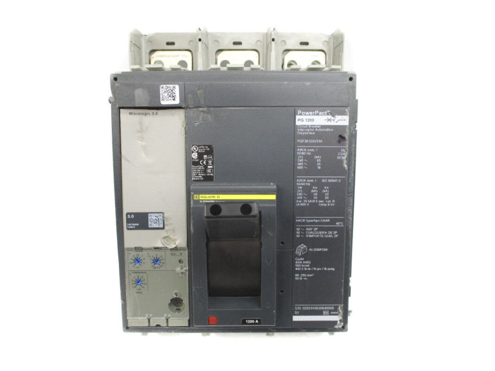 SQUARE D PGF36120U31A SER. 1 600V 1200A (AS PICTURED) NSNP