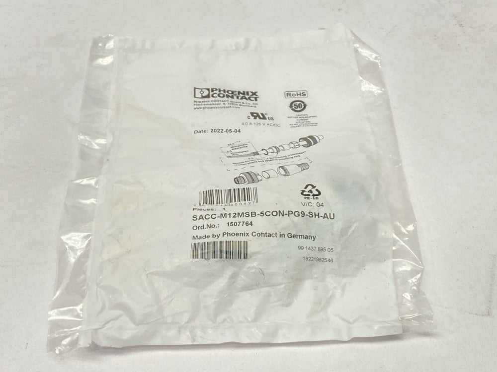 Phoenix Contact SACC-M12MSB-5CON-PG9-SH-AU Data Connector M12 5-Pin 1507764