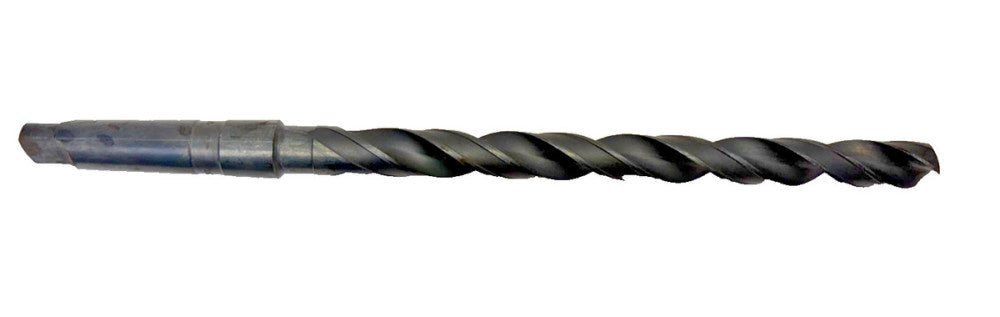 #3 MORSE TAPER SHANK DRILL BIT, SPIRAL 2 FLUTE, OAL 14-7/8"