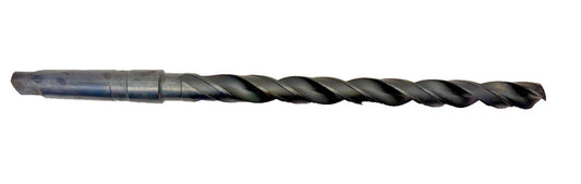 #3 MORSE TAPER SHANK DRILL BIT, SPIRAL 2 FLUTE, OAL 14-7/8"