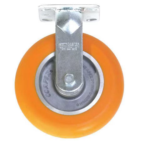 Zoro Select Cdp-G-15 Rigid Plate Caster,Polyurethane,1200 Lb.