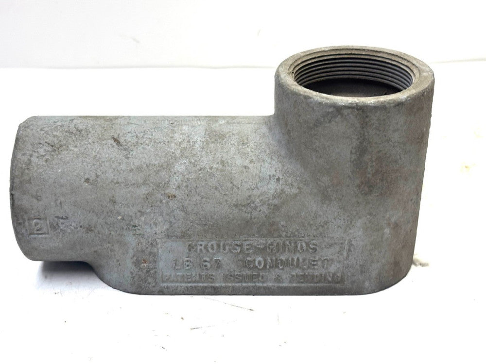 CROUSE HINDS LB 67 CONDULET CONDUIT BODY 2"
