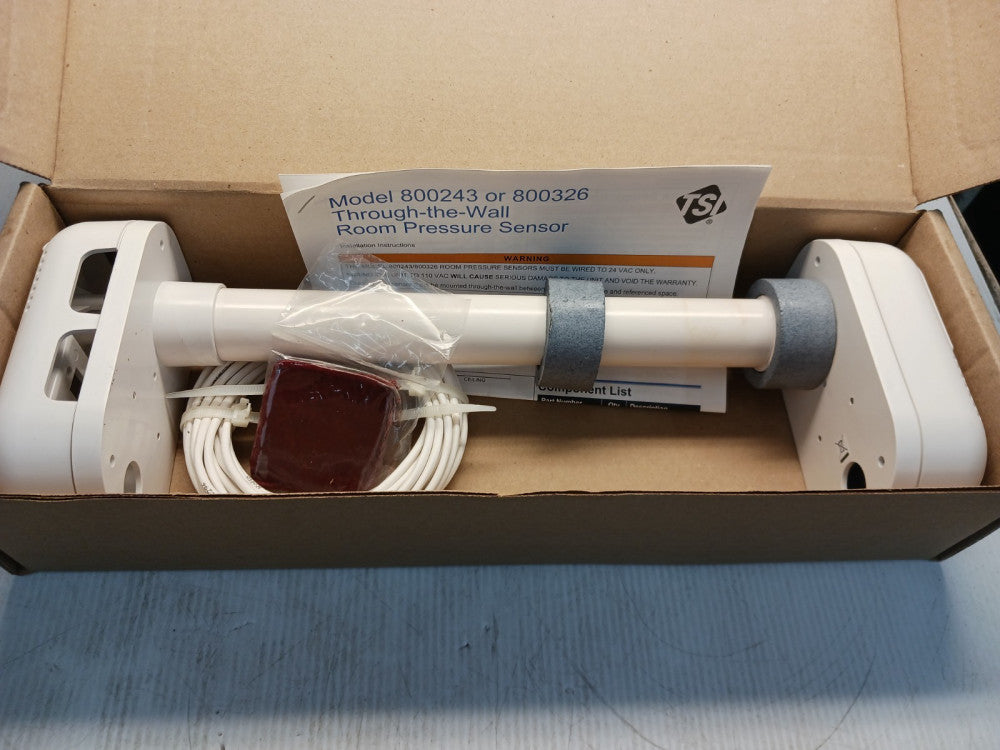 New Pressura 800243 Room Pressure Sensor w/Cable Tsi Inc 8630 8631 SNSR2