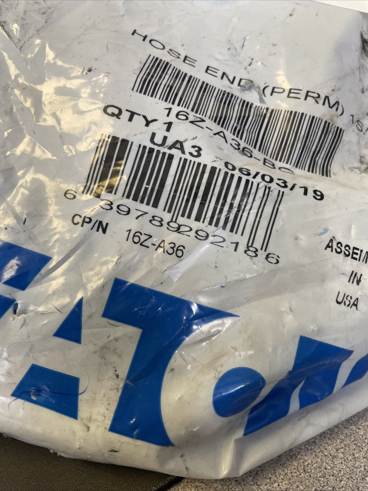 BRAND NEW EATON  16Z-A36-BG  HOSE END