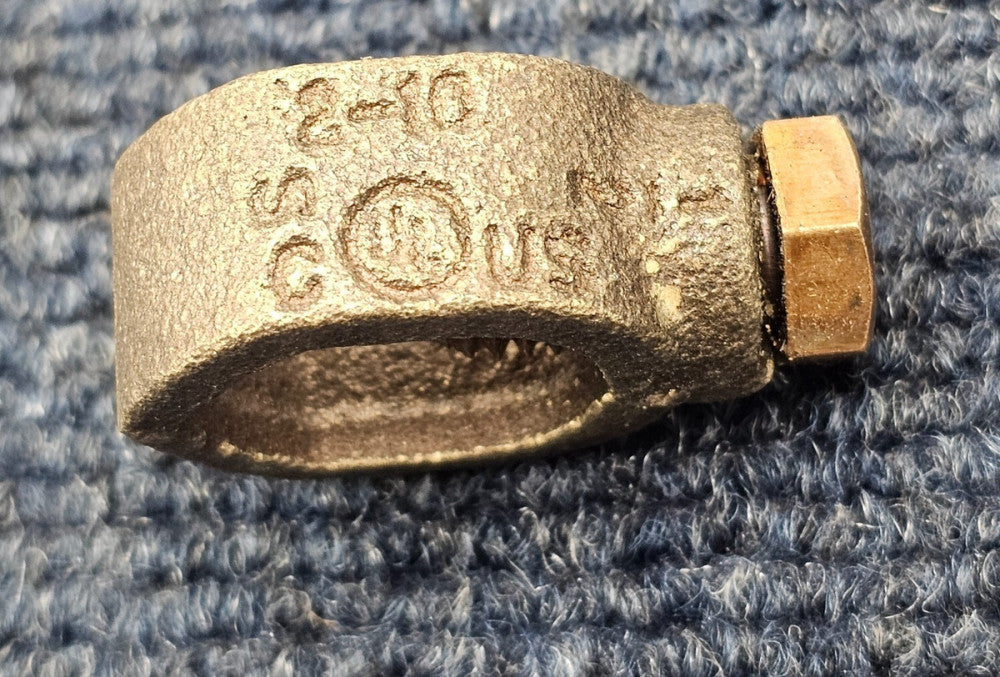 Ground Rod Clamp 5/8" 2-10 Direct Burial R-22 Rebar