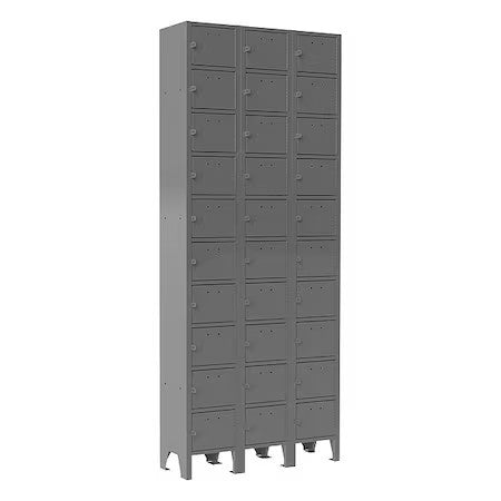 Durham Mfg 620-95-3Pkg Cell Phone Locker,9"X5-3/4",Steel,Gray